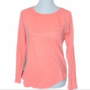 GAP The Minna Soda Wash Raglan Long Sleeve Top